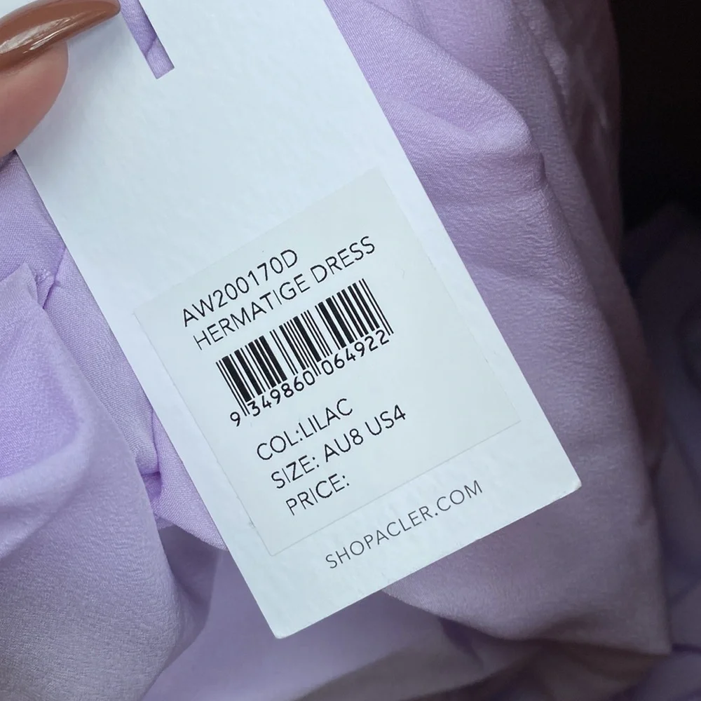 NWT Acler Hermatige dress in Lilac - Picture 11 of 11